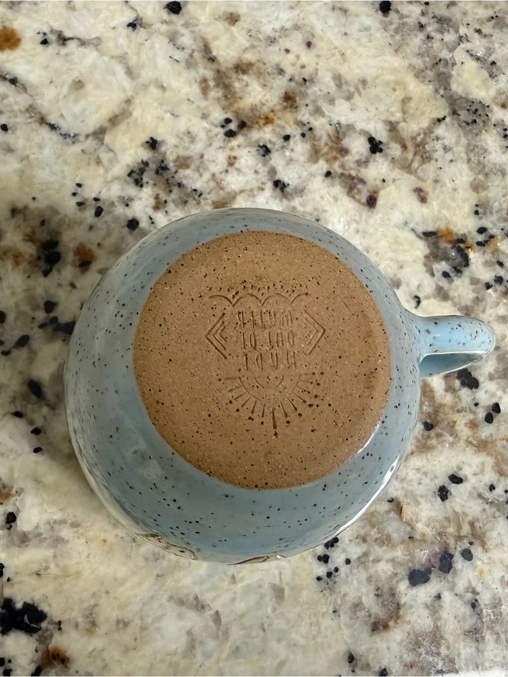Handmade ceramic surfboard mug